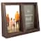Expressions™ 2 Opening 4" x 6" Walnut Angled Collage Frame by Studio Décor®